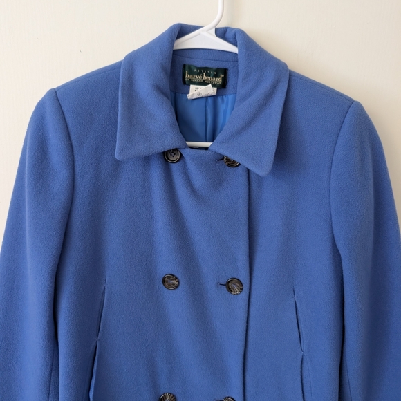Vintage Harve Benard Womens 6 Petite Wool Blend Blue Peacoat Classic Colorful - Picture 3 of 7